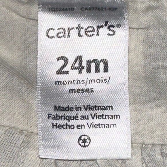 Carter’s Striped Linen Blend Dress 24 Month - Picture 6 of 8